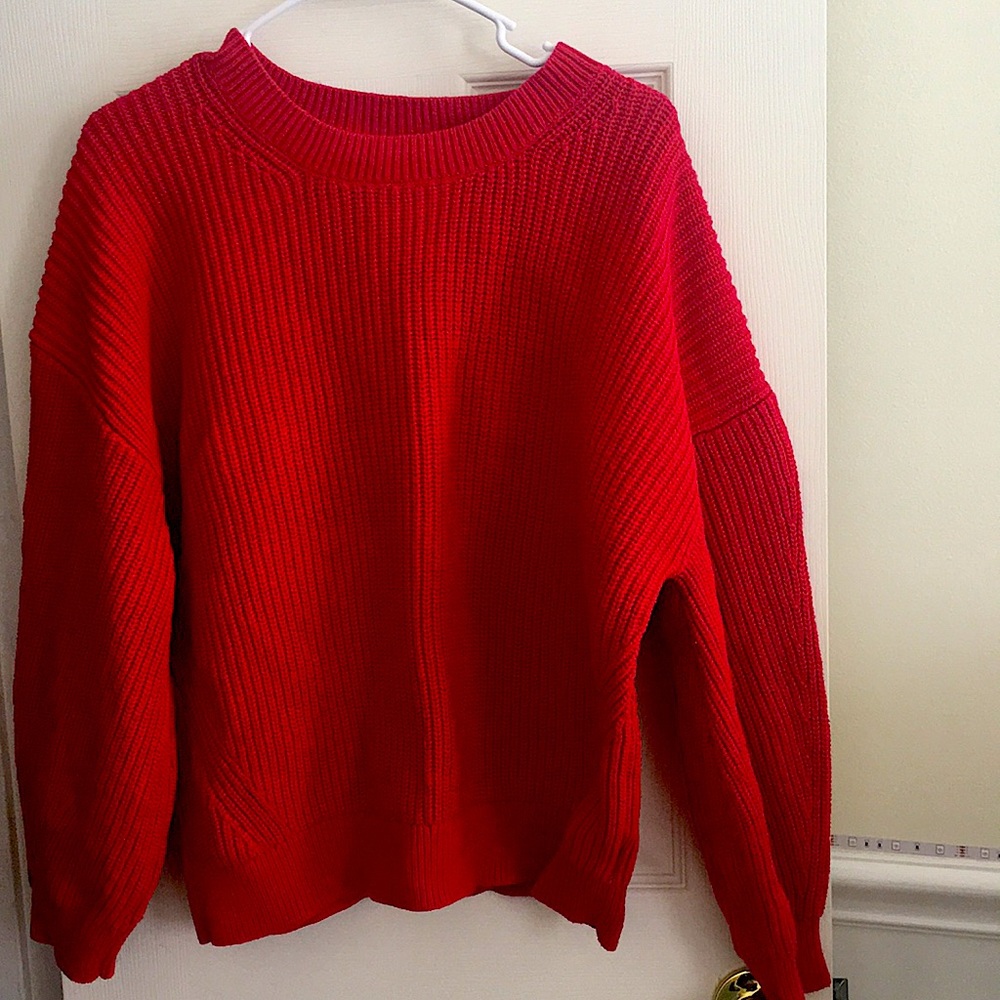 red sweater